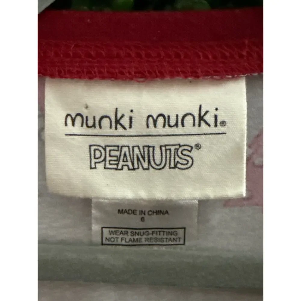 Munki munki, Peanuts toddler Pajama Top Only, Snoopy Super Soft, Size 6